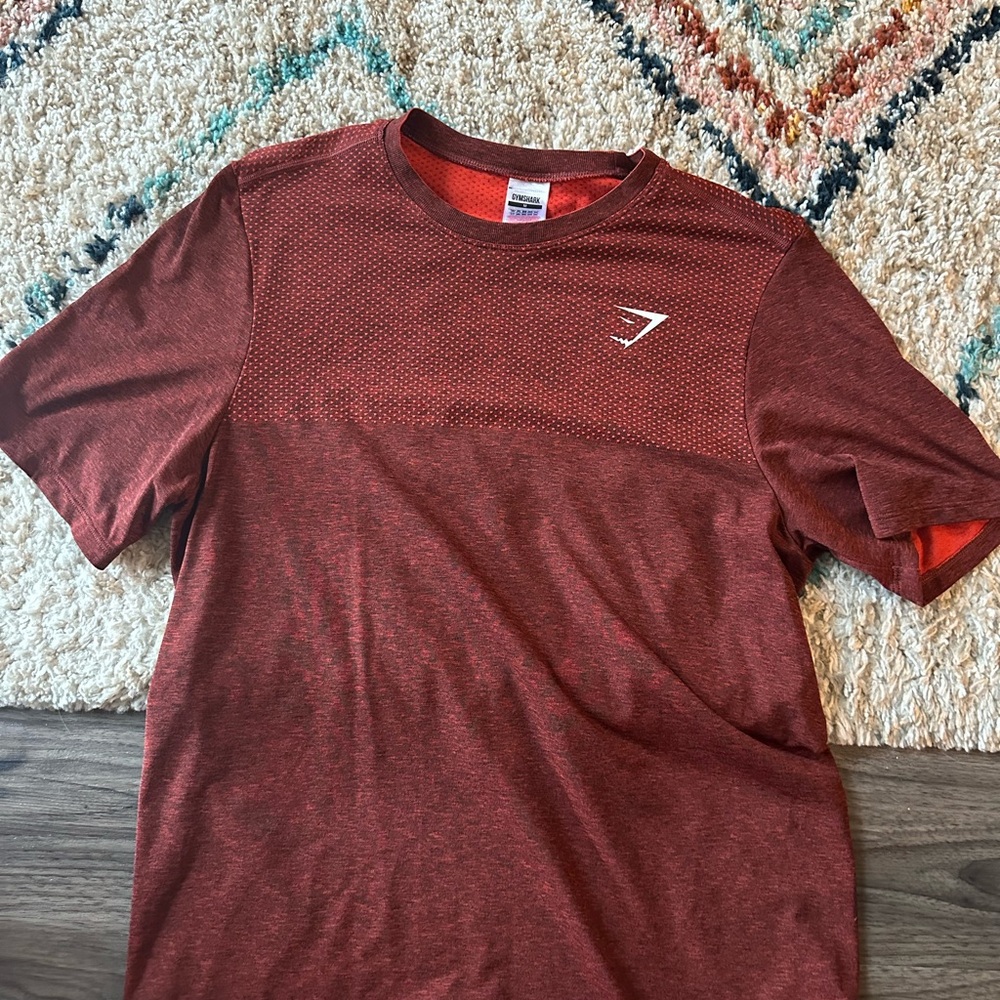 Gymshark Men's Red Performance Shirt